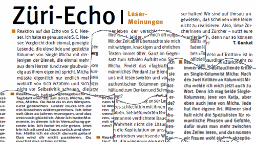 Micha Kolumne, Züri-Echo